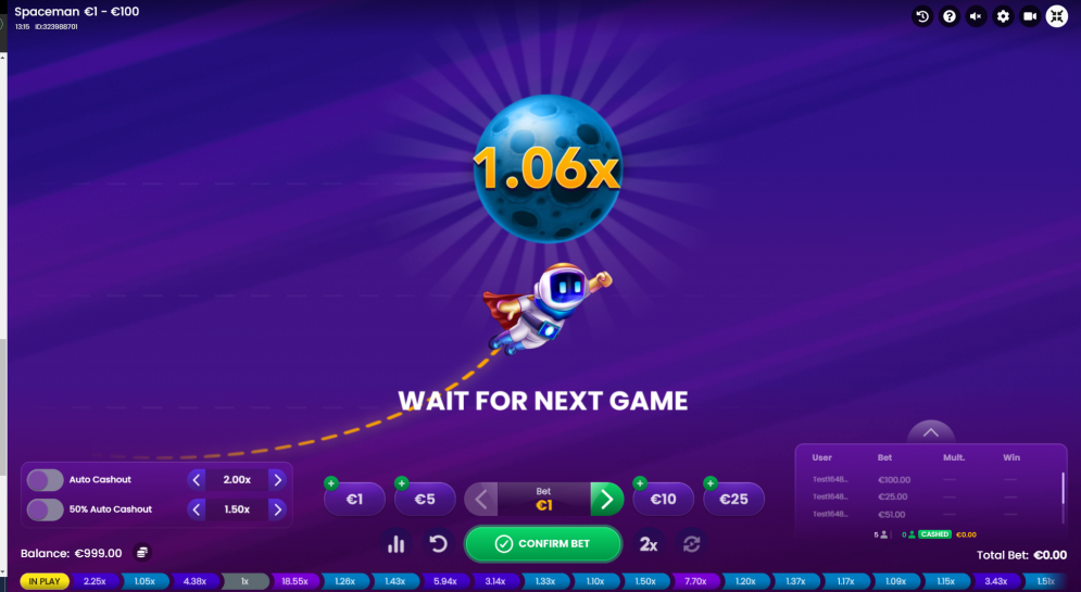 Spaceman Slot: Euforia Interplanetary
